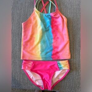 192. Rainbow Hombre Tankini Girls Medium